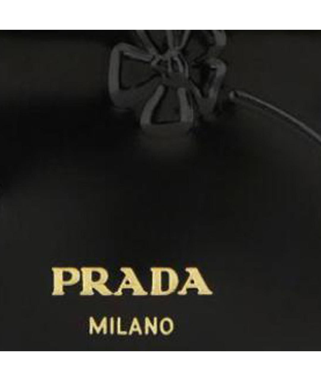 PRADA Черный кожаный кошелек, фото 9