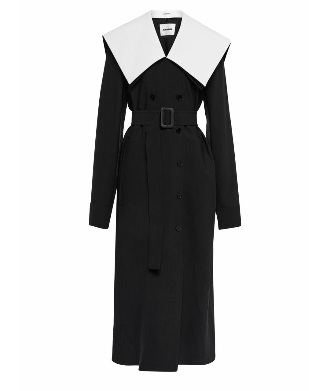JIL SANDER Черное пальто, фото 1