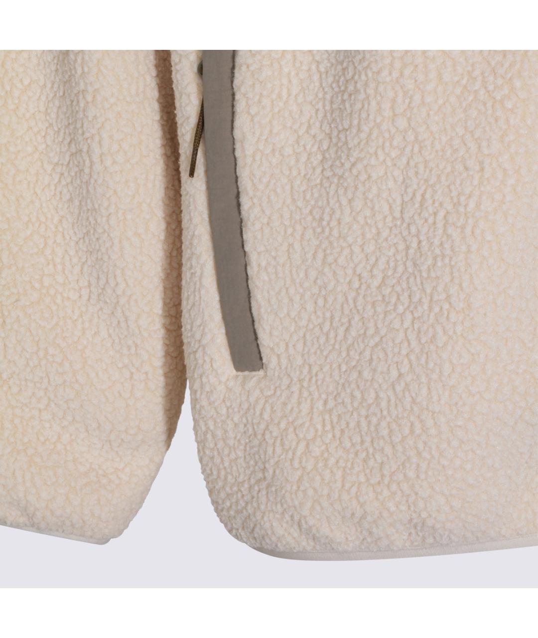 MAISON KITSUNE Бежевая полиэстеровая куртка, фото 4