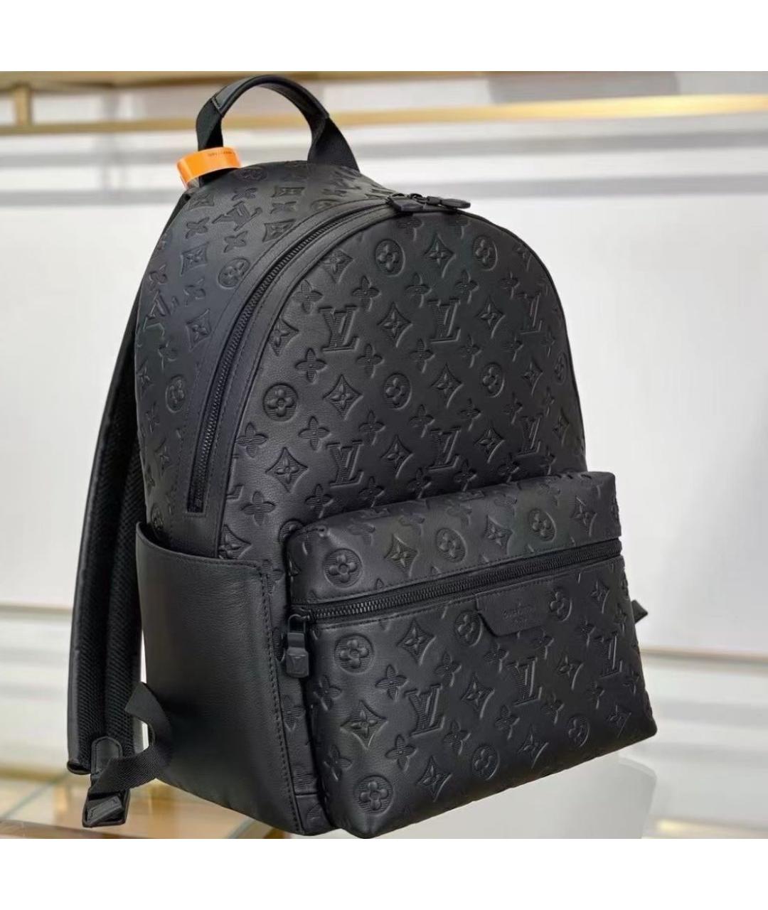 LOUIS VUITTON Черный кожаный рюкзак, фото 4