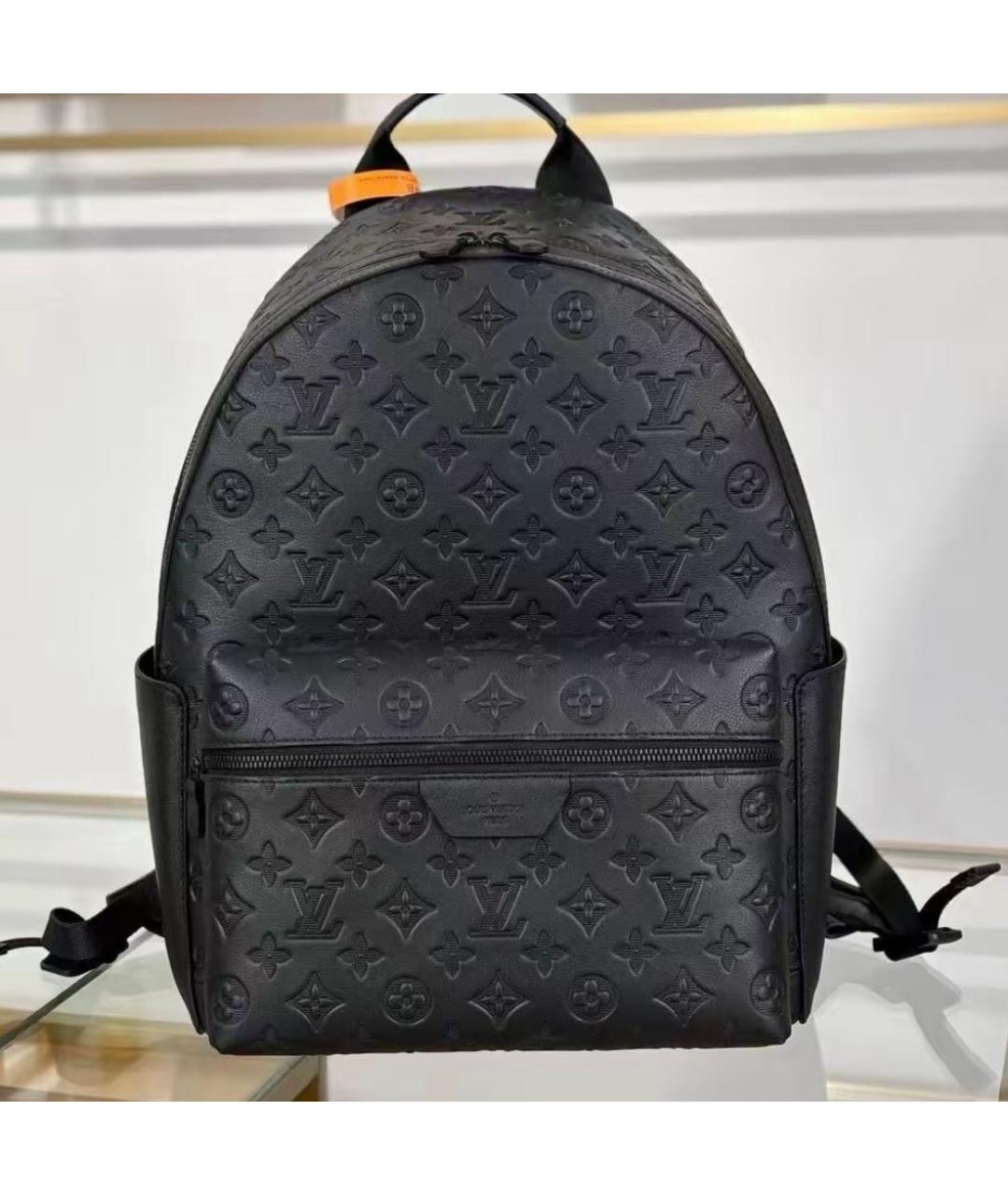 LOUIS VUITTON Черный кожаный рюкзак, фото 3
