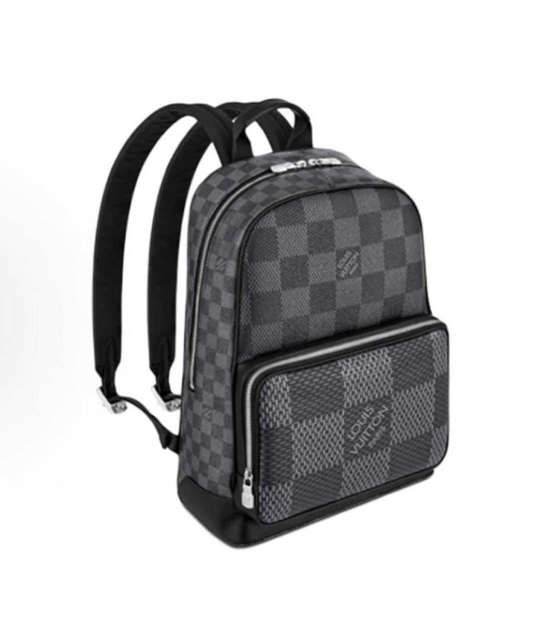 LOUIS VUITTON Серый кожаный рюкзак, фото 2
