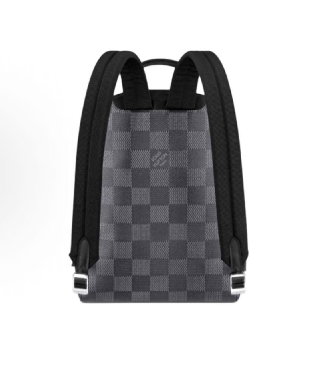 LOUIS VUITTON Серый кожаный рюкзак, фото 3