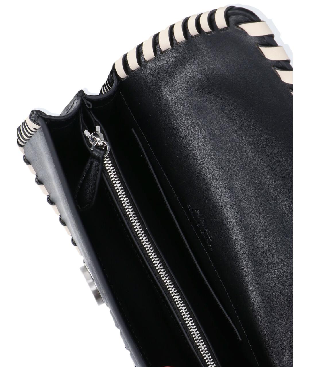 PINKO Черная кожаная сумка тоут, фото 4