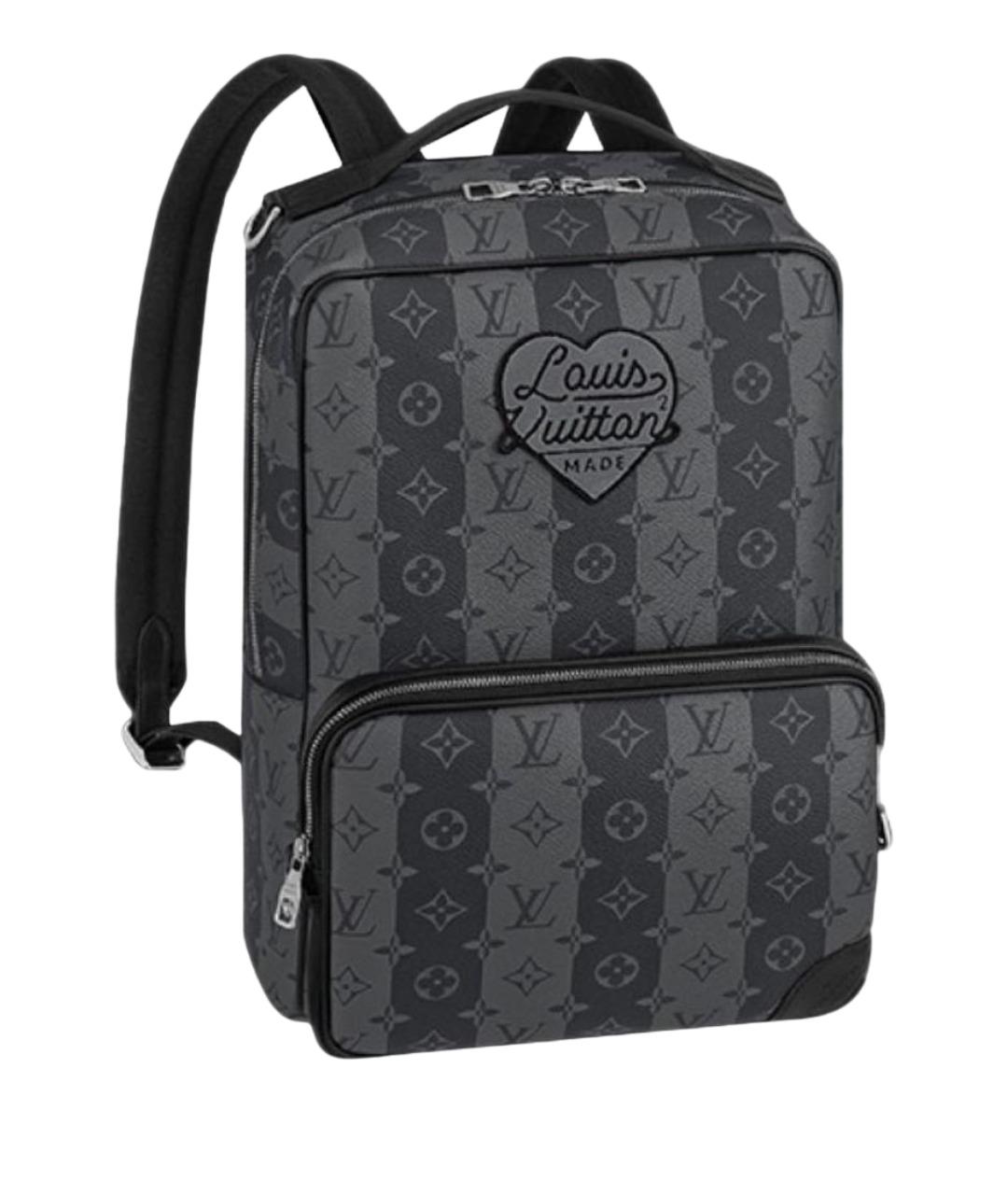 LOUIS VUITTON Антрацитовый кожаный рюкзак, фото 1