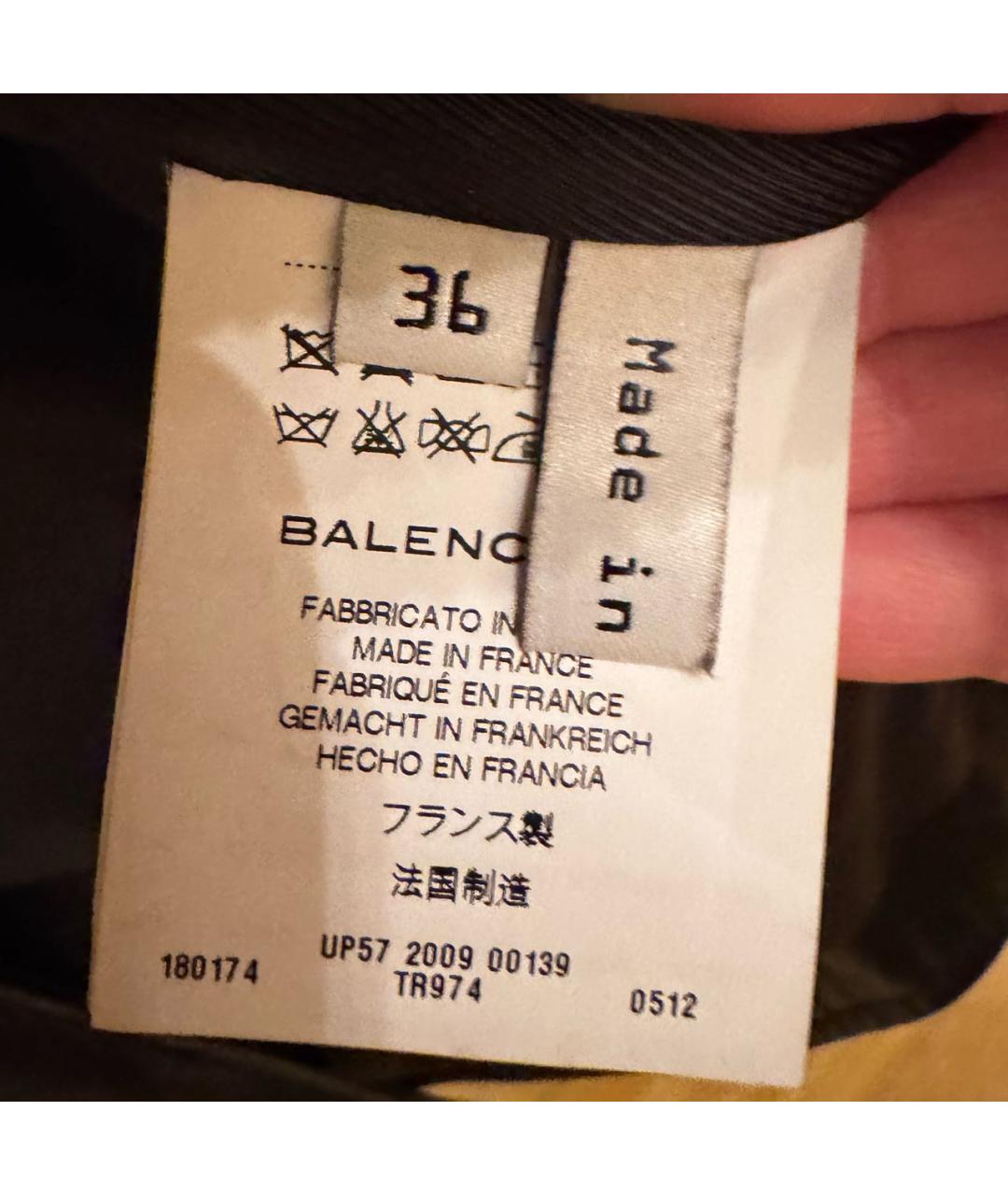 BALENCIAGA Черная кожаная куртка, фото 7