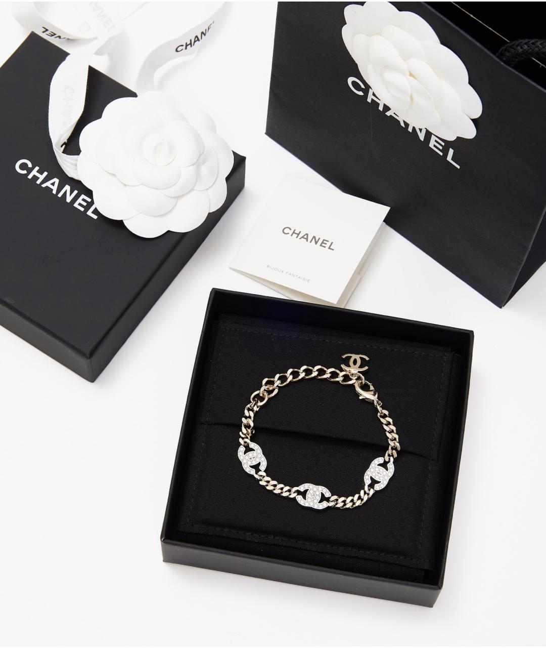 CHANEL Серебрянный латунный браслет, фото 3