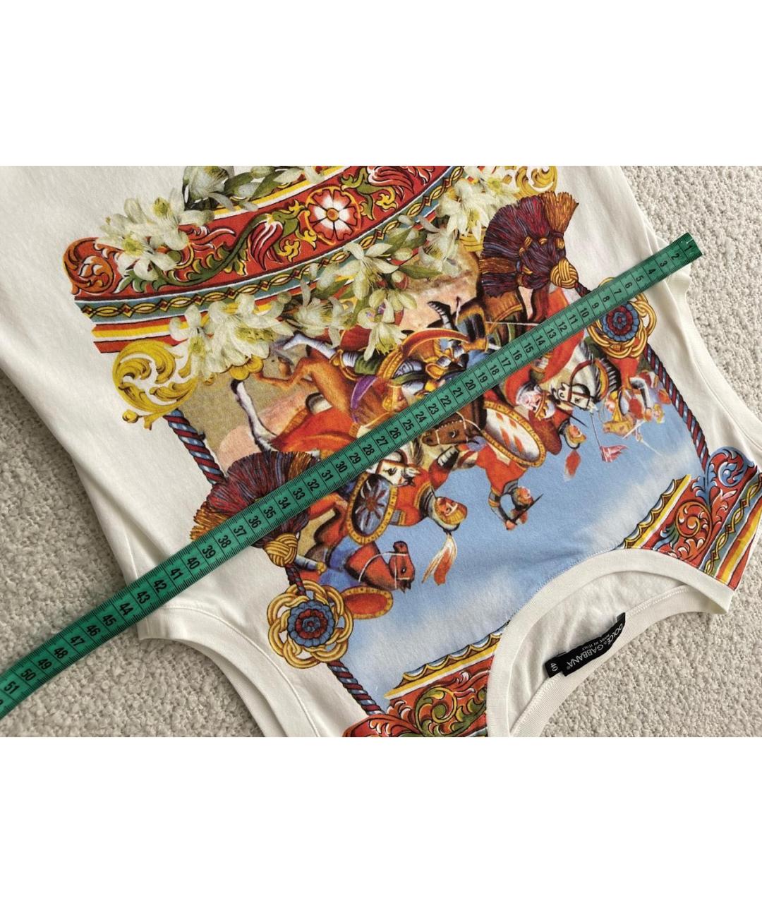 DOLCE&GABBANA Мульти хлопковая майка, фото 4