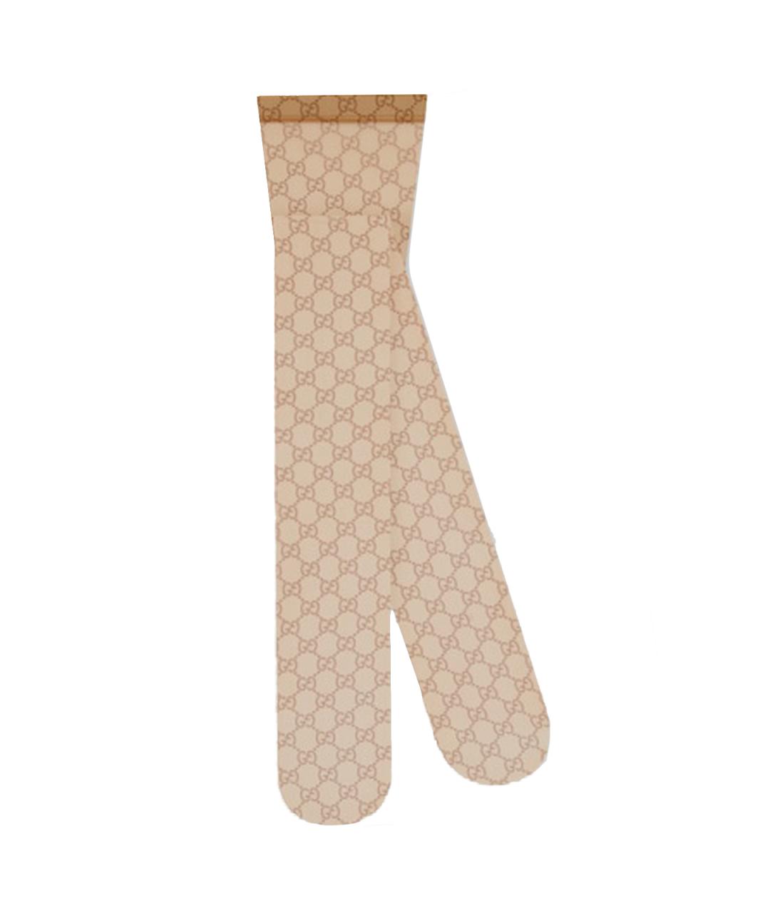 GUCCI Бежевые носки, чулки и колготы, фото 2