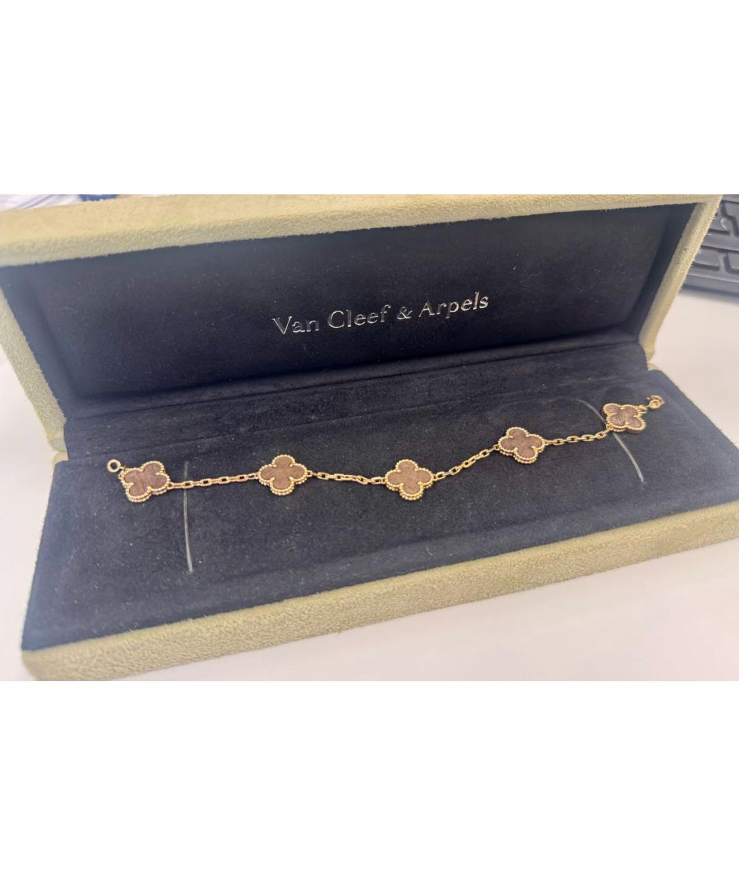 VAN CLEEF & ARPELS Коричневый браслет из розового золота, фото 5