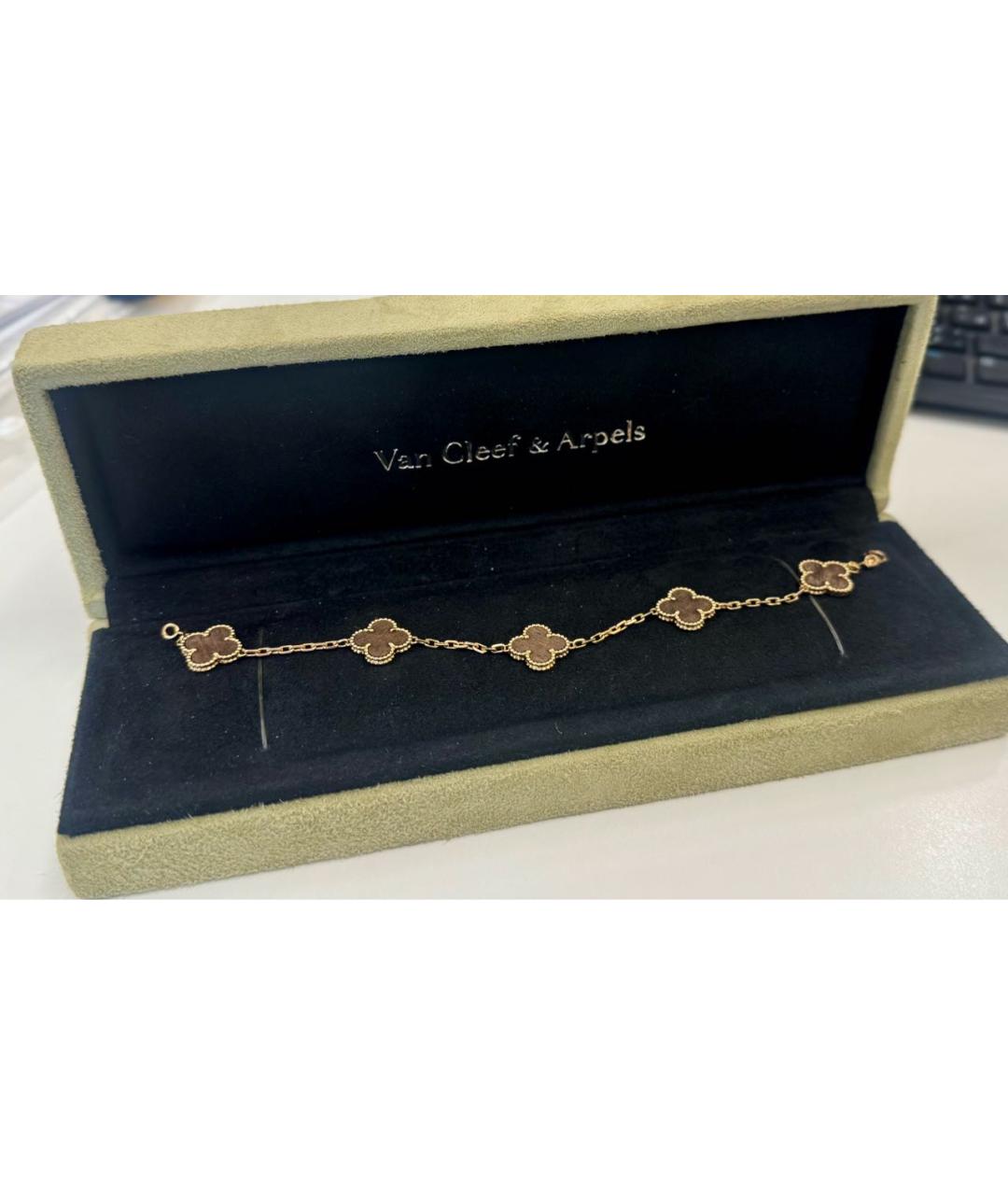 VAN CLEEF & ARPELS Коричневый браслет из розового золота, фото 9