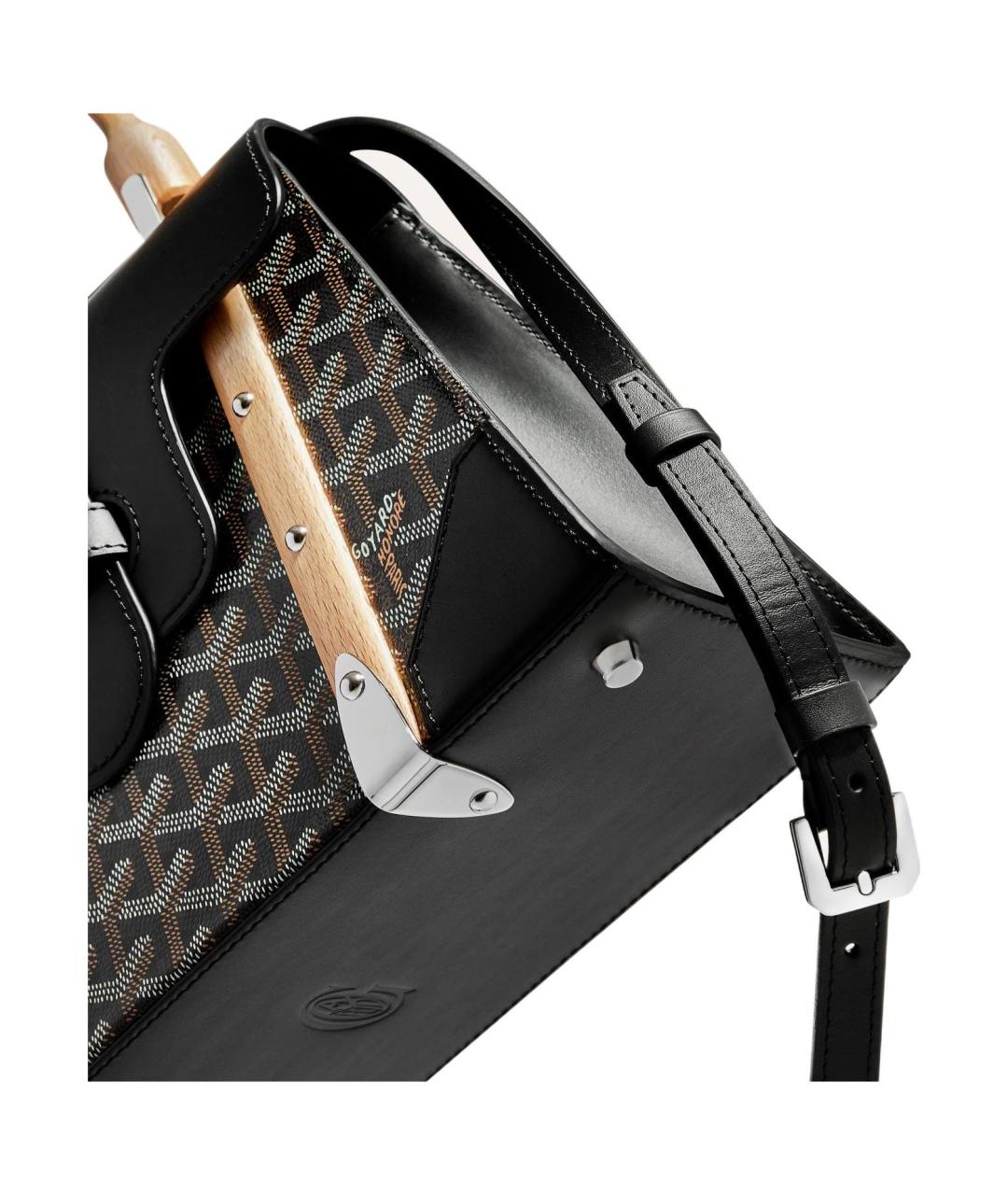 GOYARD Черная сумка с короткими ручками, фото 5