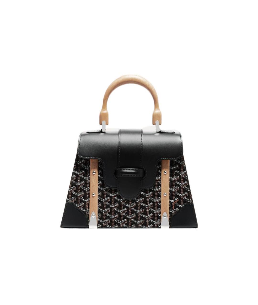 GOYARD Черная сумка с короткими ручками, фото 2
