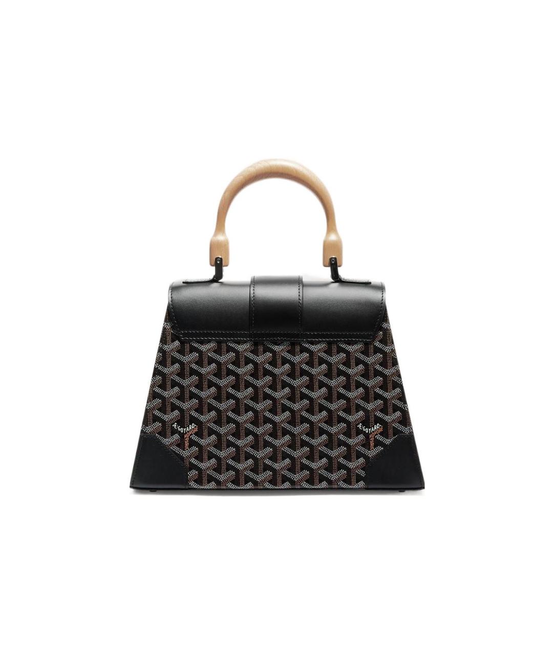 GOYARD Черная сумка с короткими ручками, фото 3