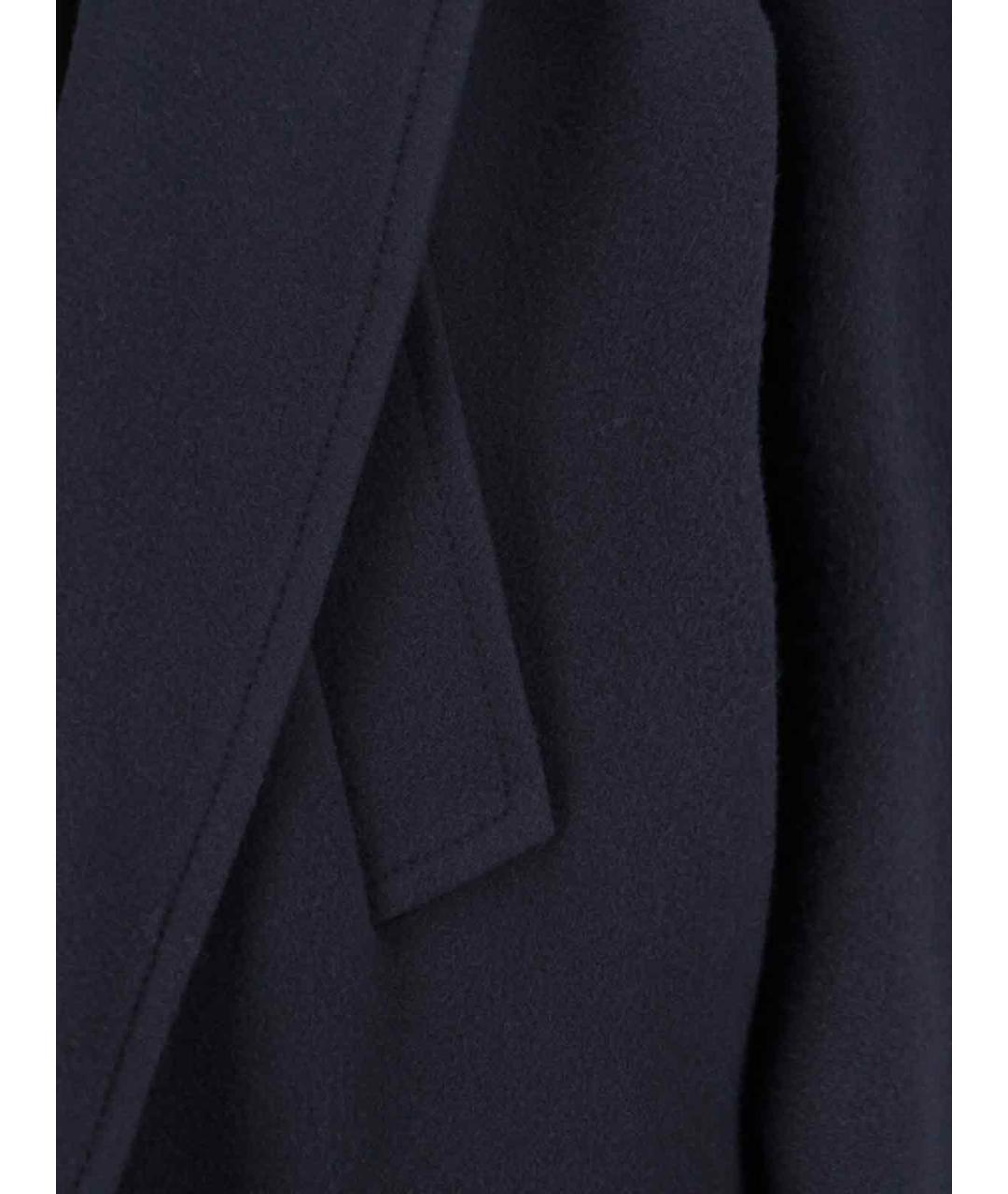 BALENCIAGA Темно-синее шерстяное пальто, фото 4