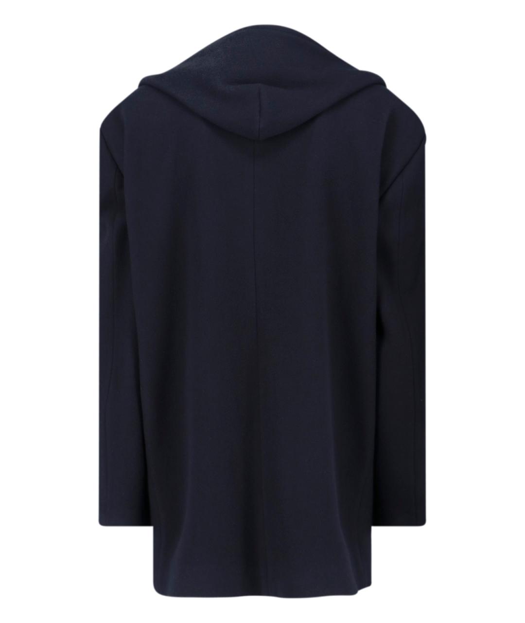 BALENCIAGA Темно-синее шерстяное пальто, фото 2