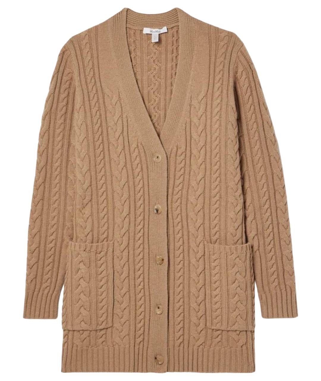 MAX MARA Бежевый кардиган, фото 1