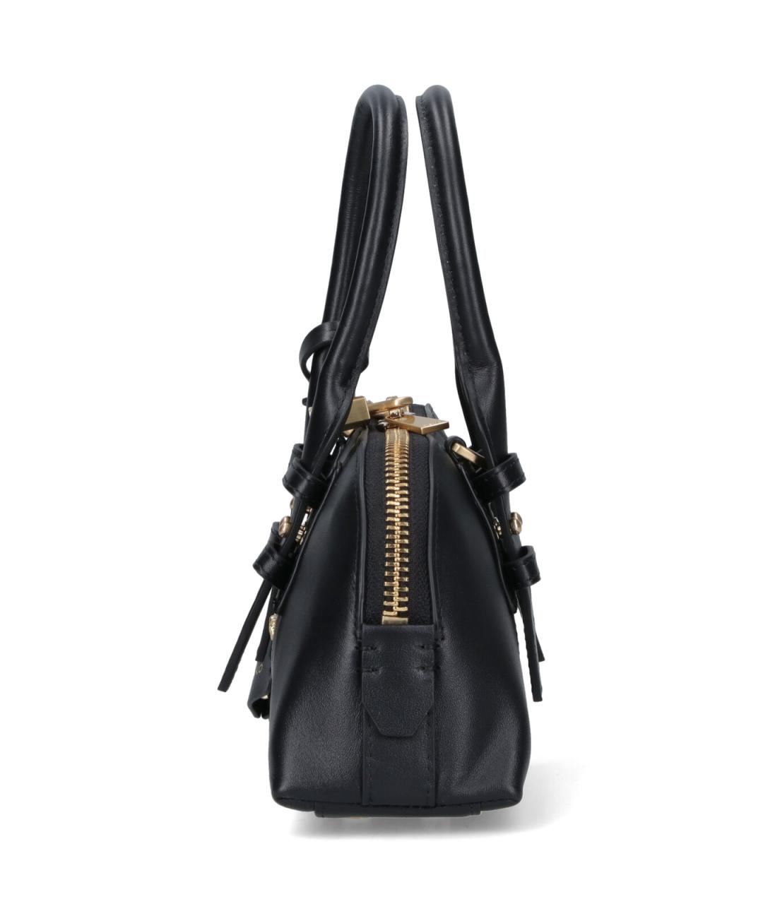 PINKO Черная кожаная сумка тоут, фото 5