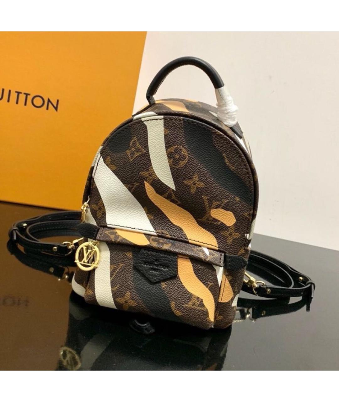 LOUIS VUITTON Коричневый кожаный рюкзак, фото 5