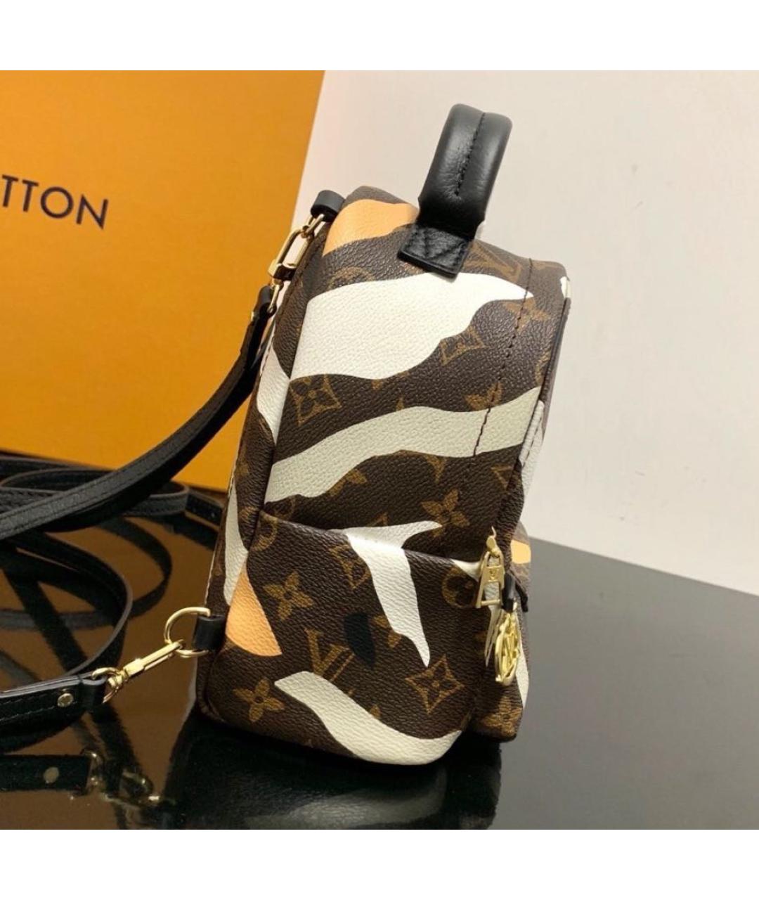 LOUIS VUITTON Коричневый кожаный рюкзак, фото 6