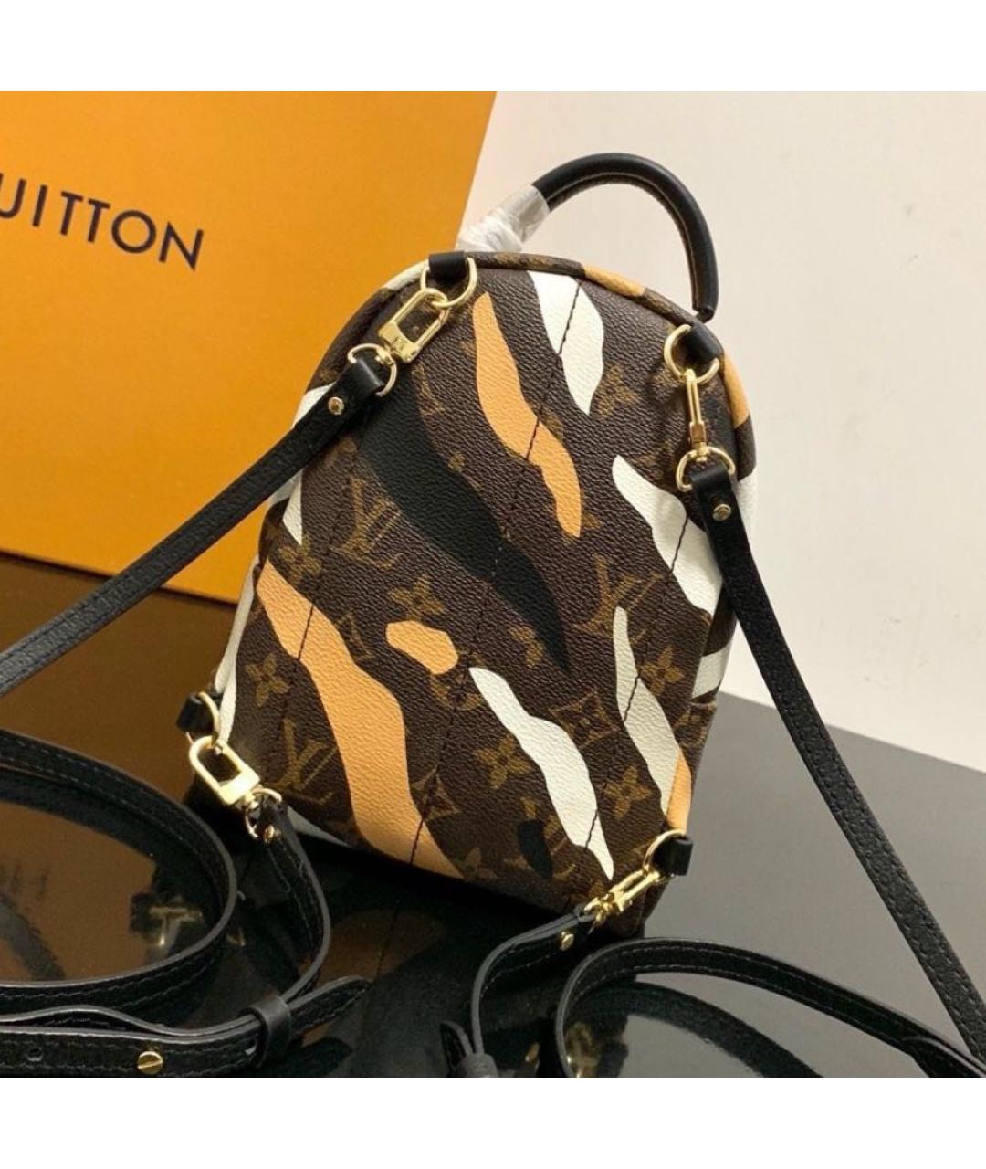 LOUIS VUITTON Коричневый кожаный рюкзак, фото 4