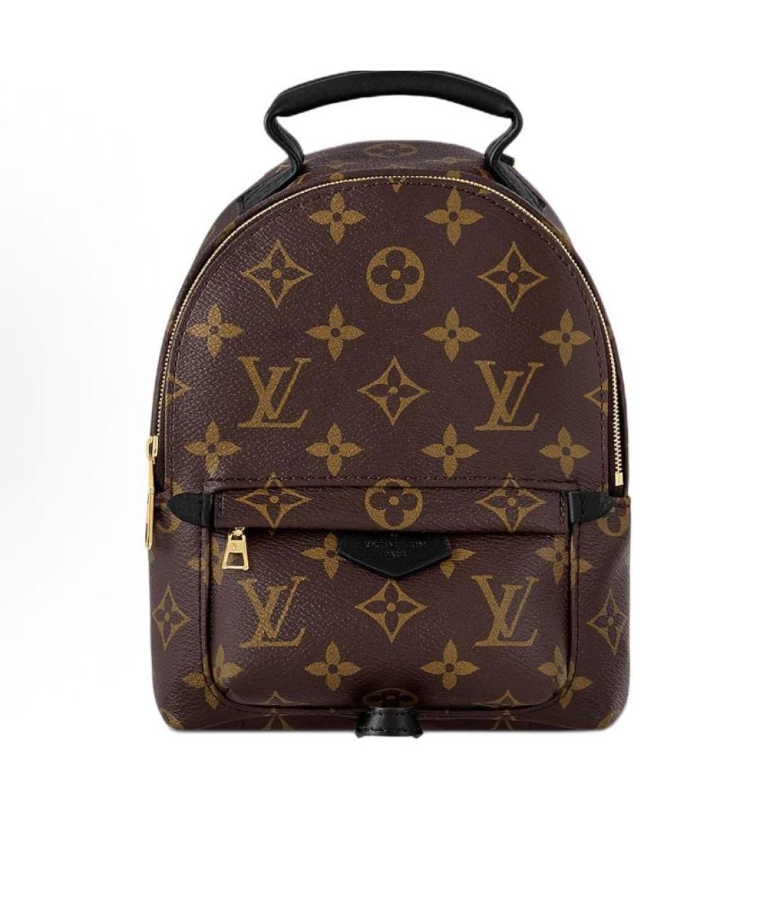 LOUIS VUITTON Коричневый кожаный рюкзак, фото 9