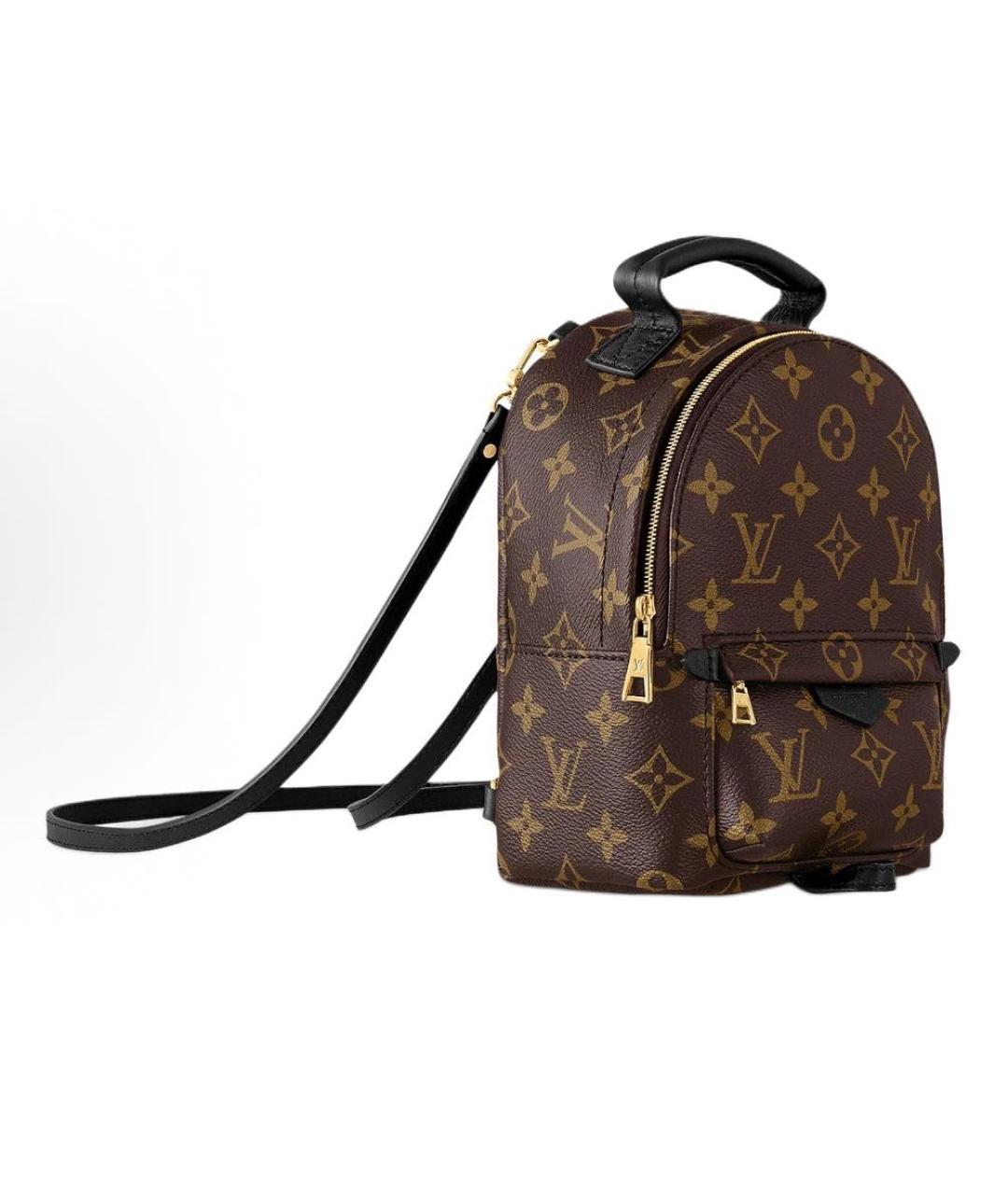 LOUIS VUITTON Коричневый кожаный рюкзак, фото 2