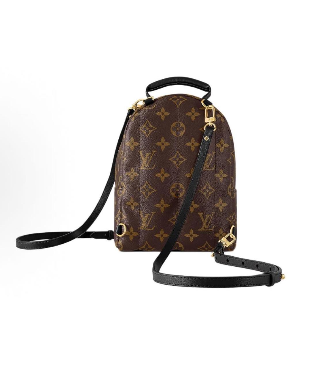 LOUIS VUITTON Коричневый кожаный рюкзак, фото 4