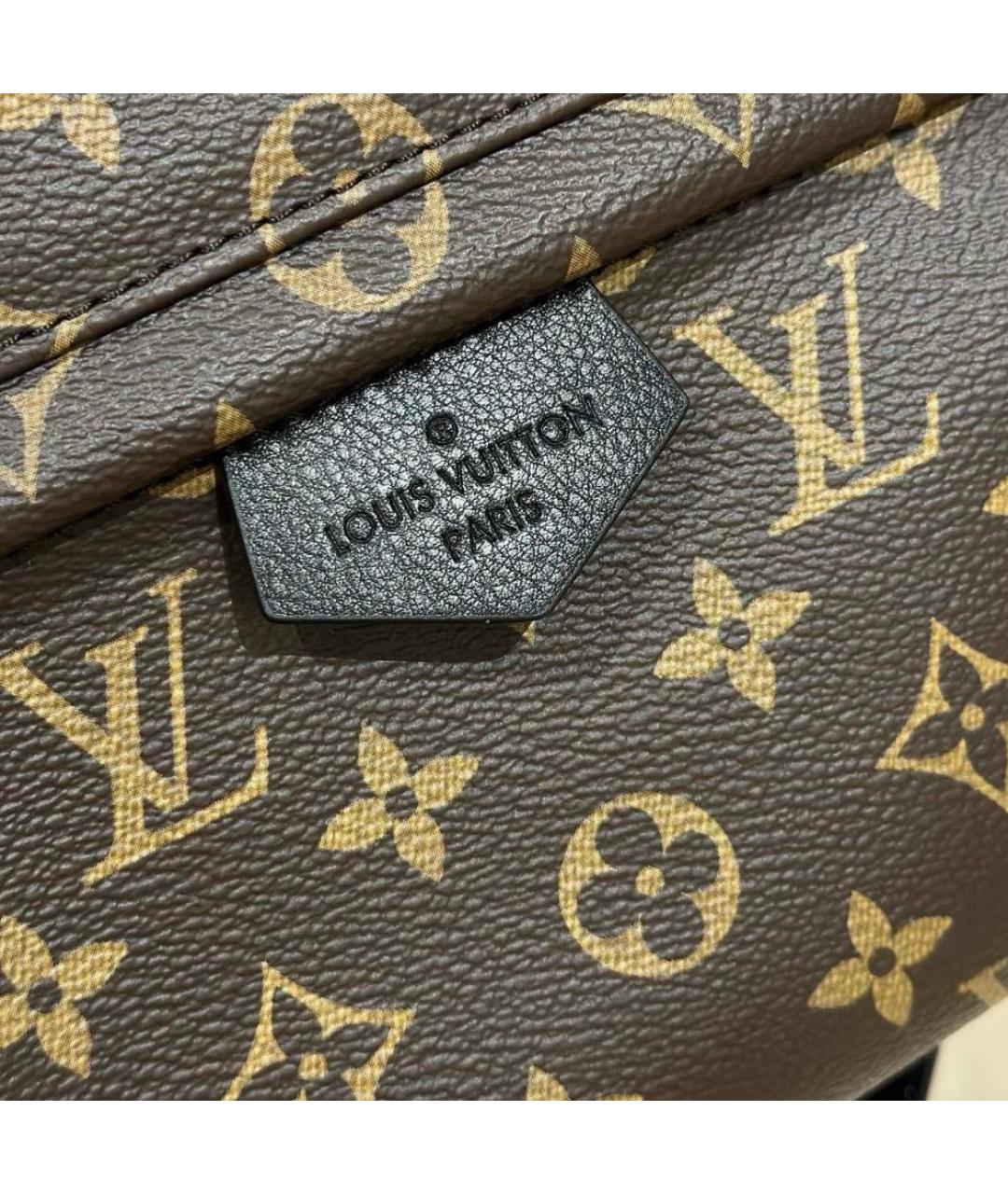 LOUIS VUITTON Коричневый кожаный рюкзак, фото 5