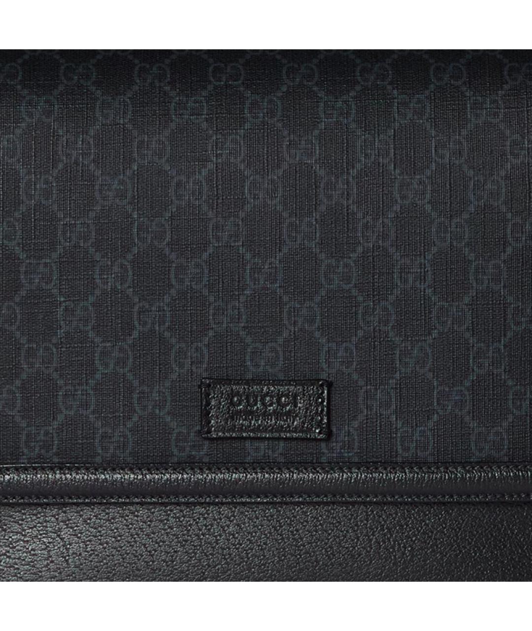 GUCCI Черная тканевая сумка на плечо, фото 8