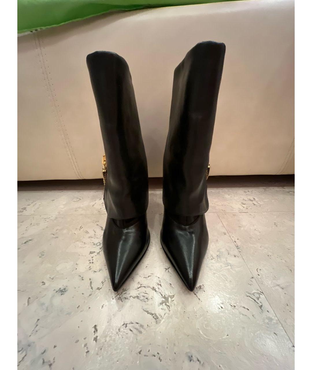 GIUSEPPE ZANOTTI DESIGN Черные кожаные ботильоны, фото 2