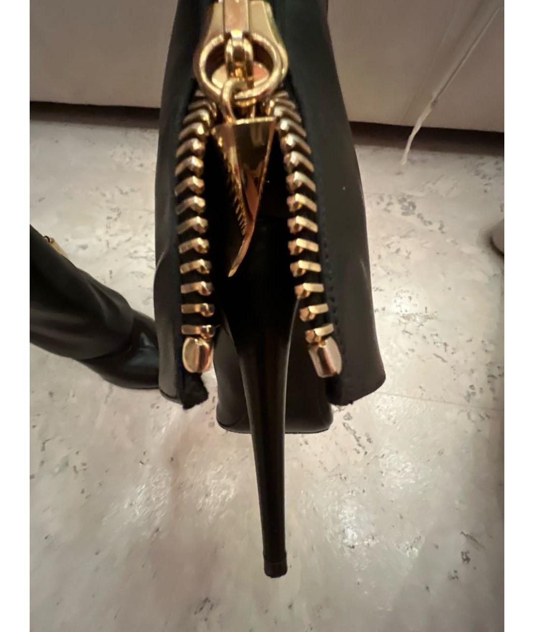 GIUSEPPE ZANOTTI DESIGN Черные кожаные ботильоны, фото 7