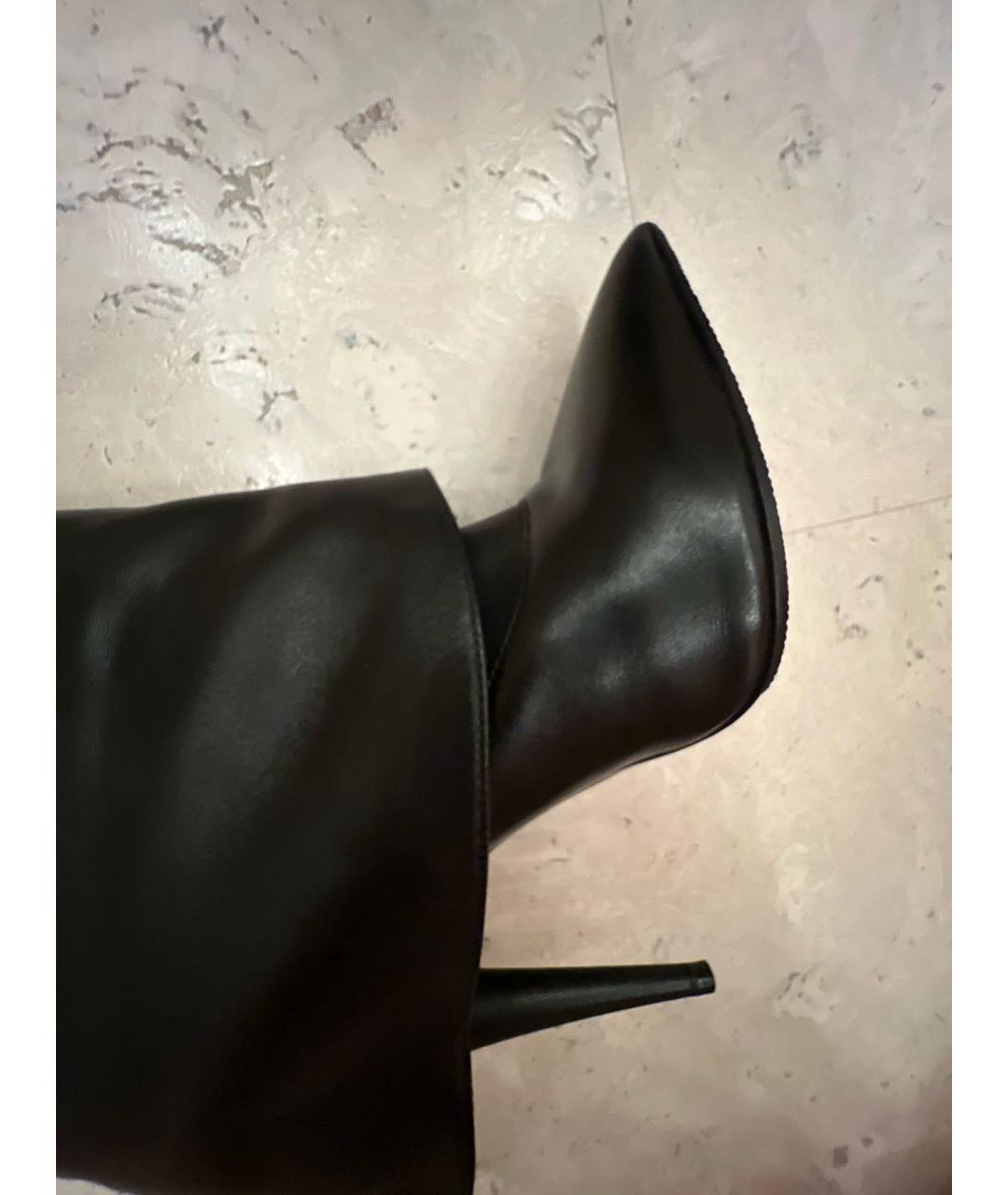 GIUSEPPE ZANOTTI DESIGN Черные кожаные ботильоны, фото 5