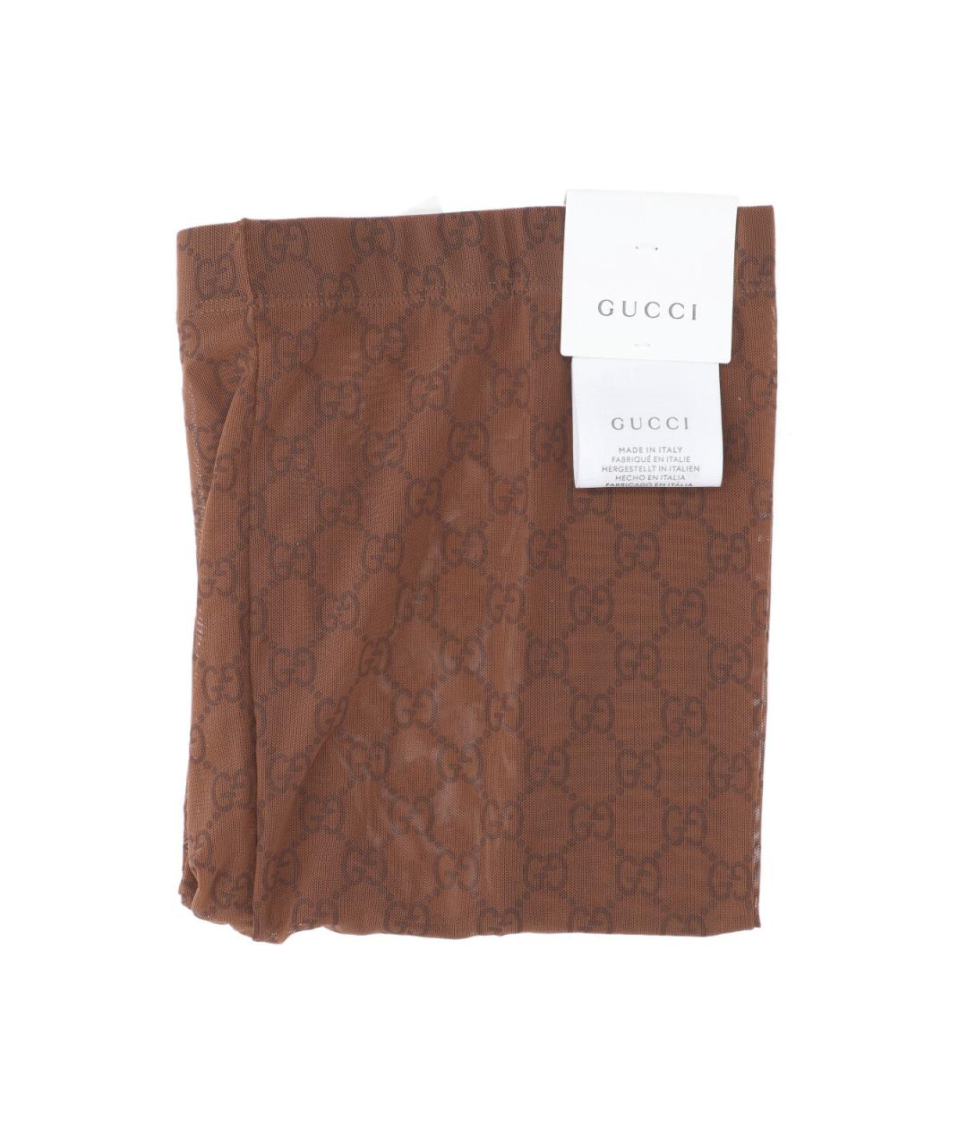 GUCCI Коричневые носки, чулки и колготы, фото 3