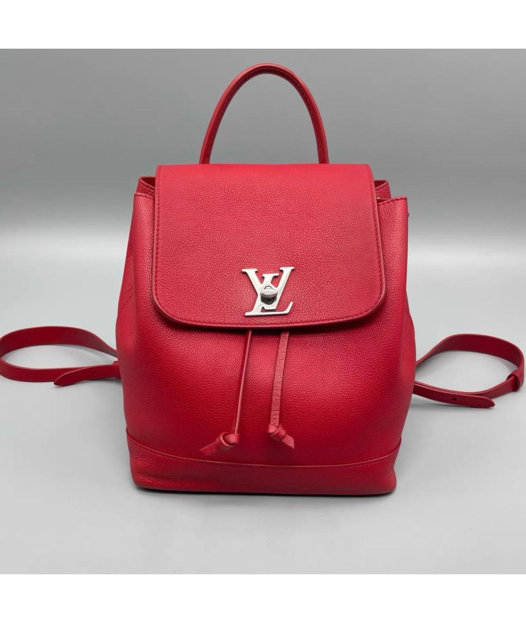 LOUIS VUITTON Красный кожаный рюкзак, фото 2