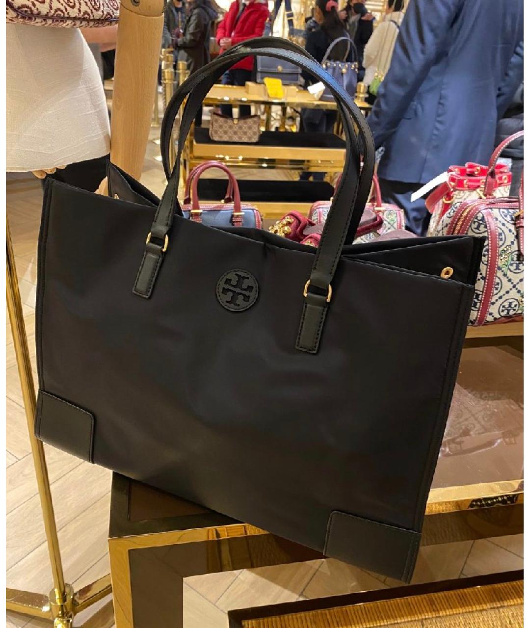 TORY BURCH Черная сумка тоут, фото 4