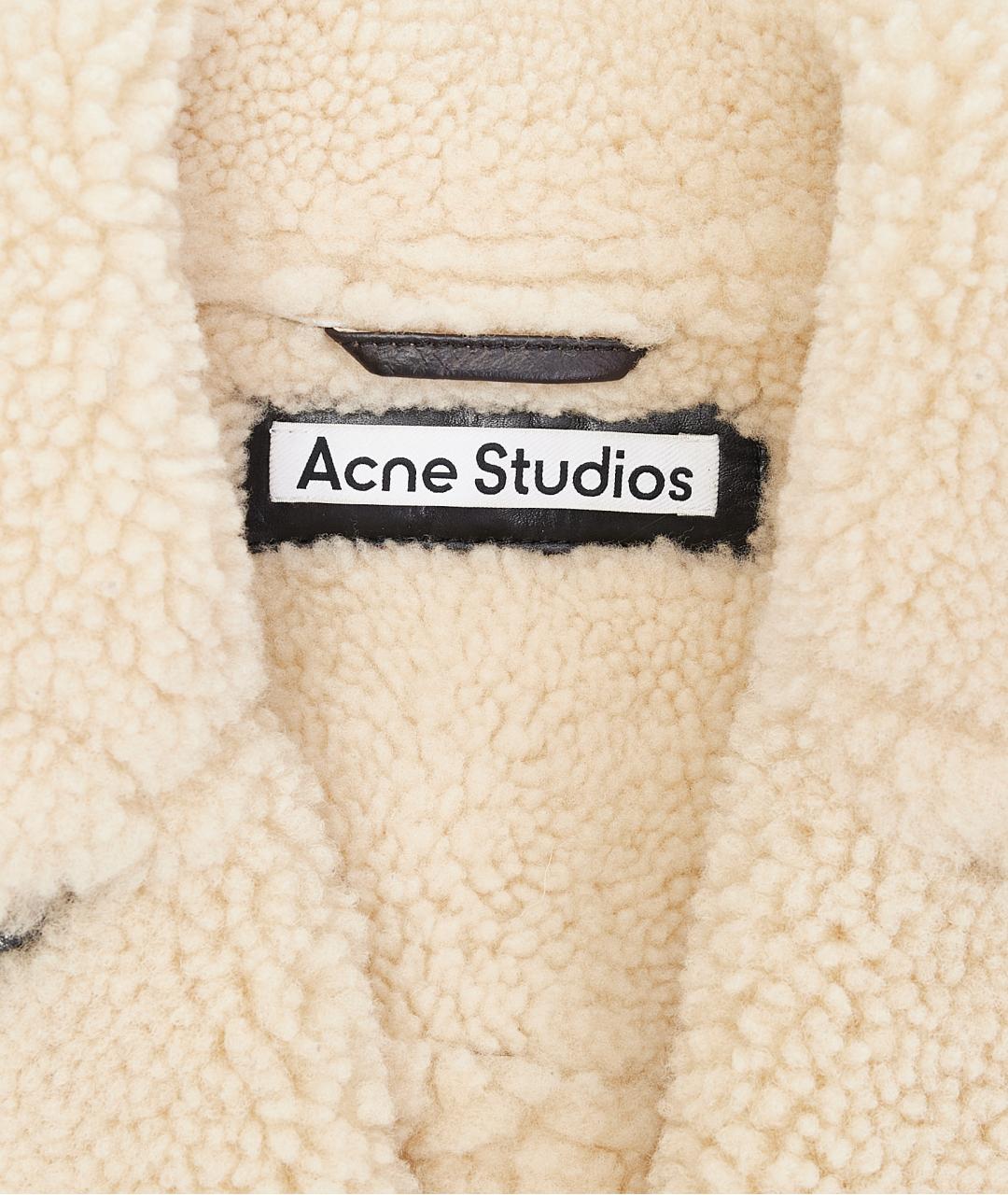 ACNE STUDIOS Черная кожаная дубленка, фото 5