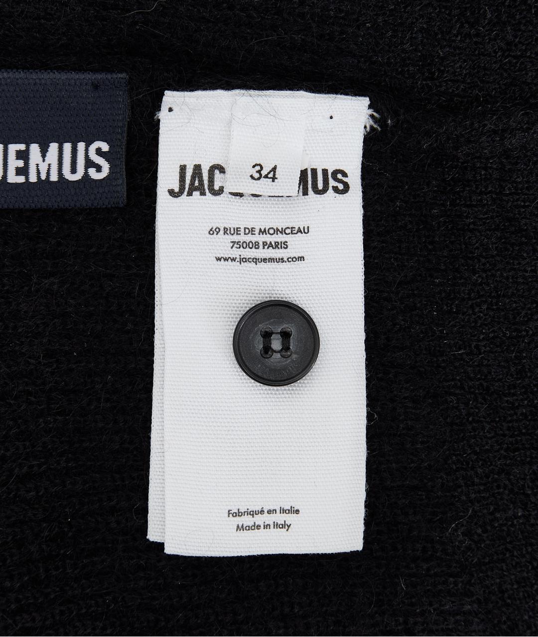 JACQUEMUS Черный шерстяной джемпер / свитер, фото 5
