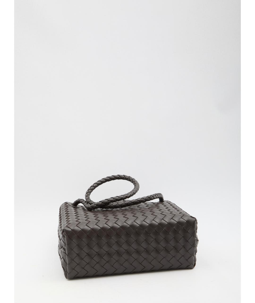 BOTTEGA VENETA Коричневая кожаная сумка тоут, фото 2