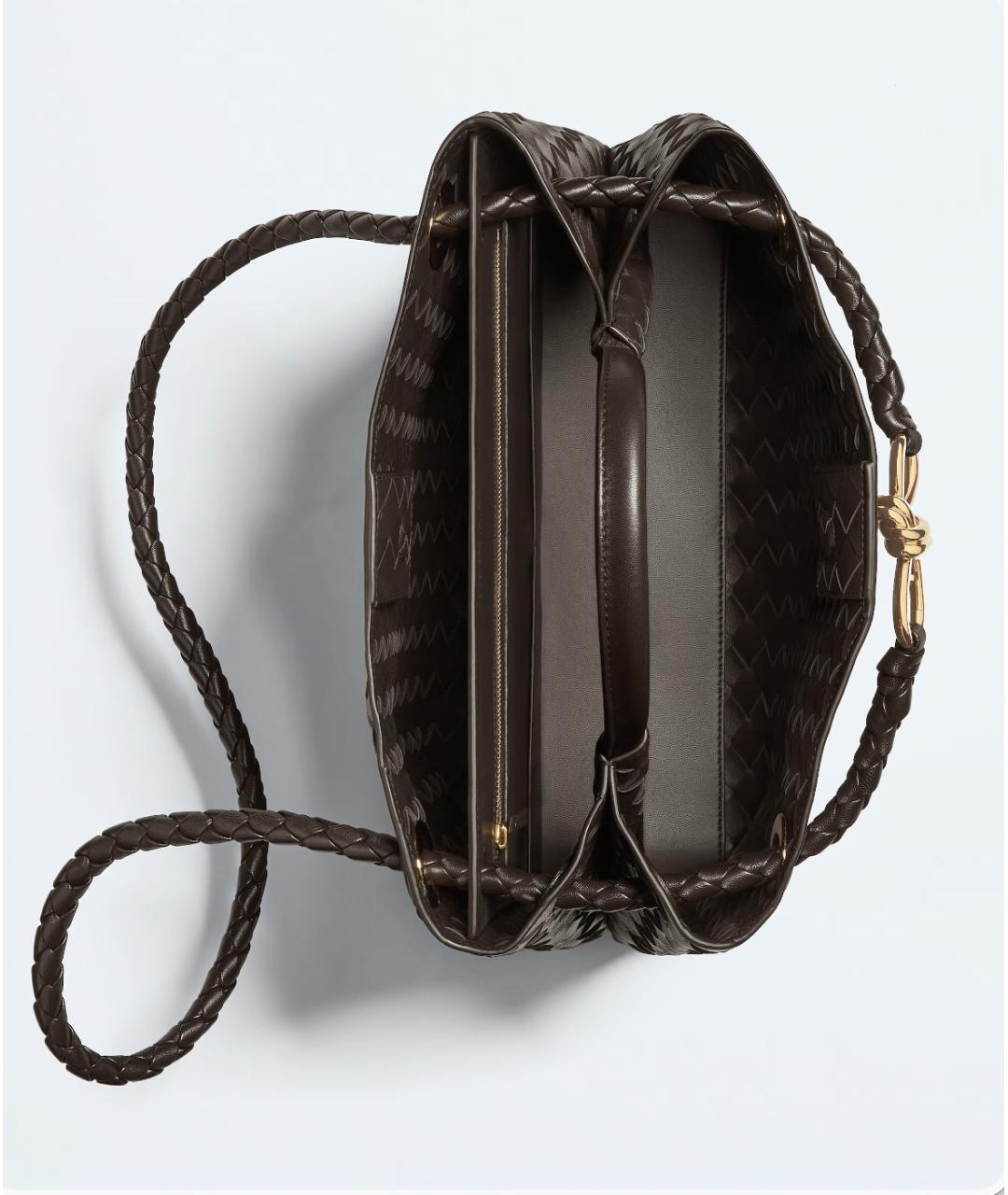BOTTEGA VENETA Коричневая кожаная сумка тоут, фото 2