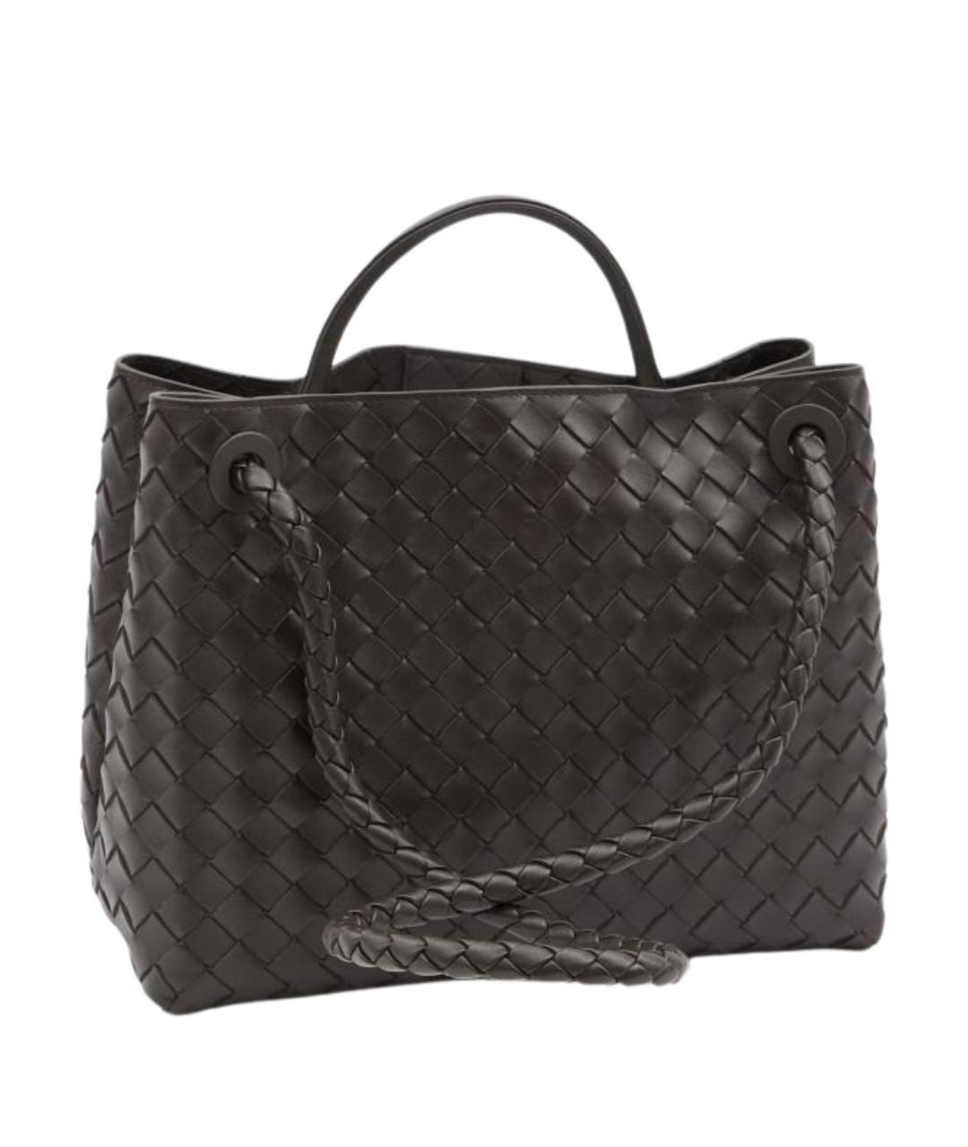 BOTTEGA VENETA Коричневая кожаная сумка тоут, фото 1