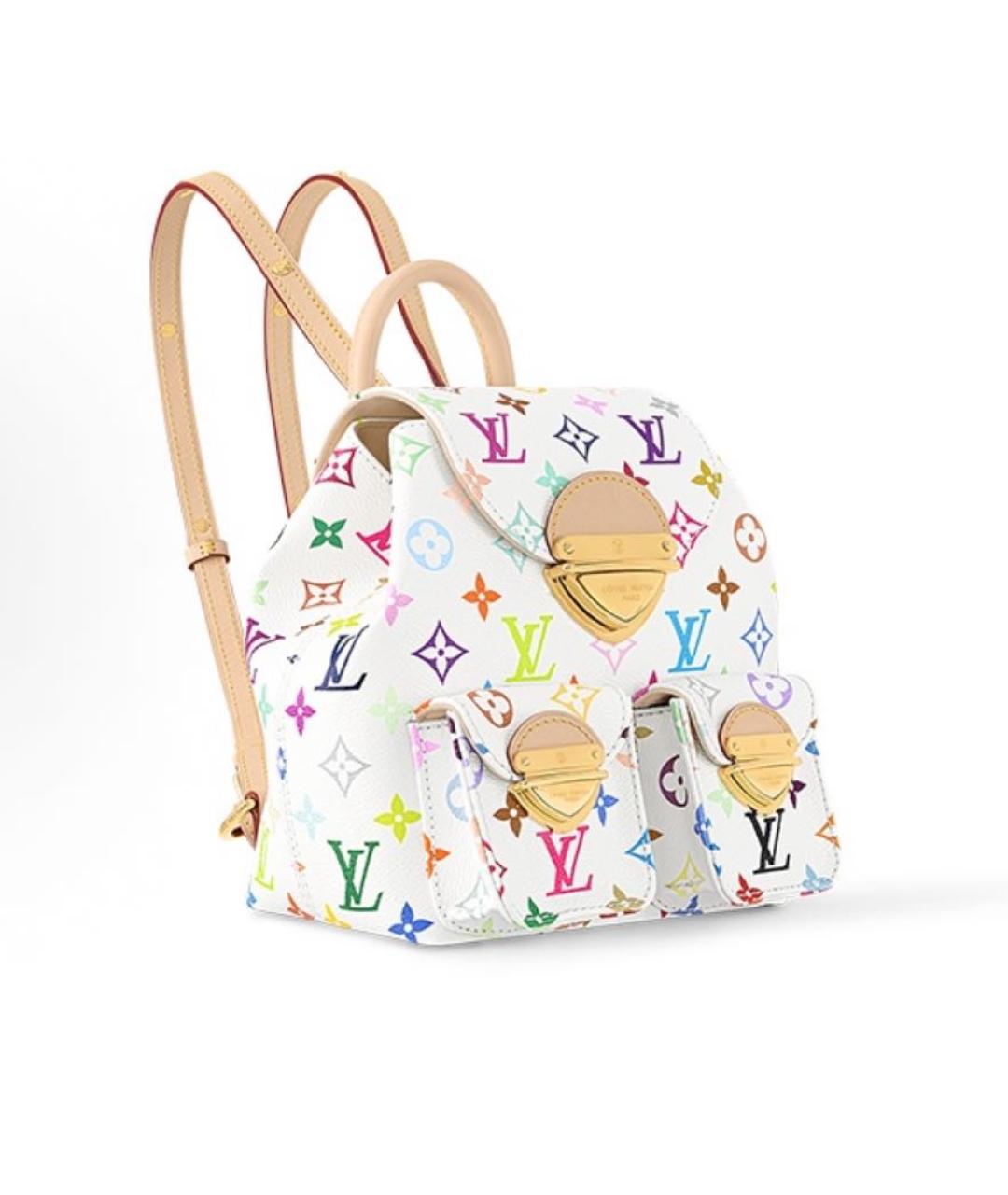 LOUIS VUITTON Белый кожаный рюкзак, фото 2