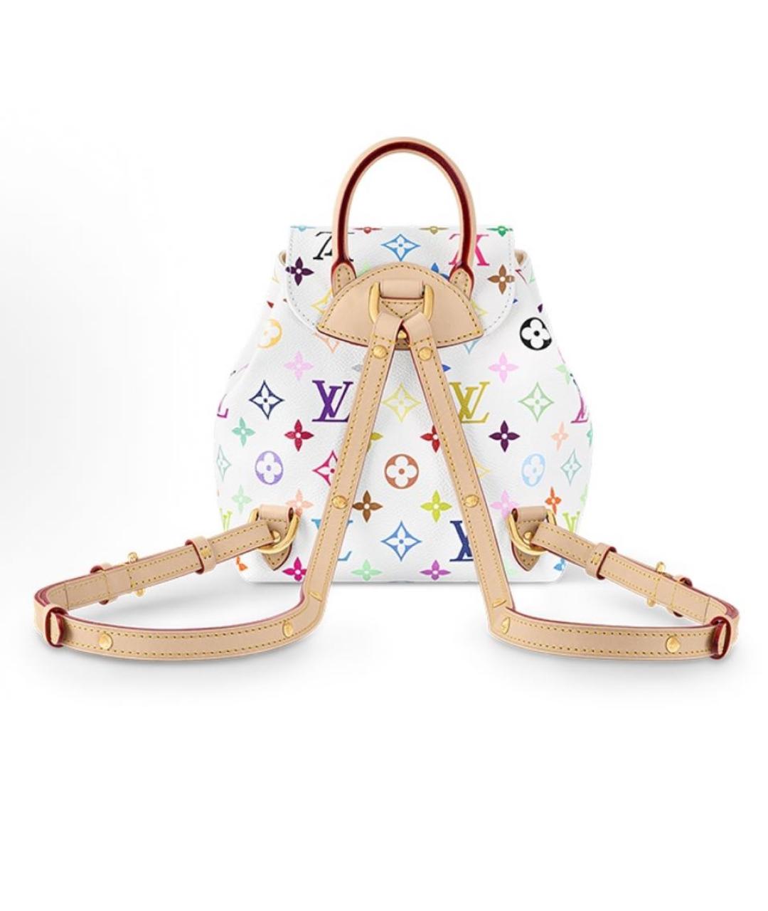 LOUIS VUITTON Белый кожаный рюкзак, фото 3