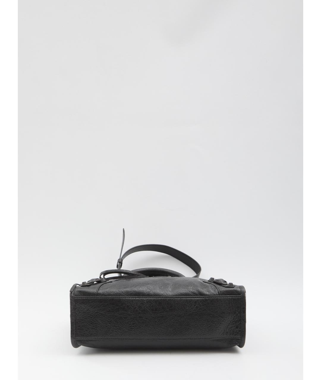 BALENCIAGA Черная кожаная сумка через плечо, фото 3