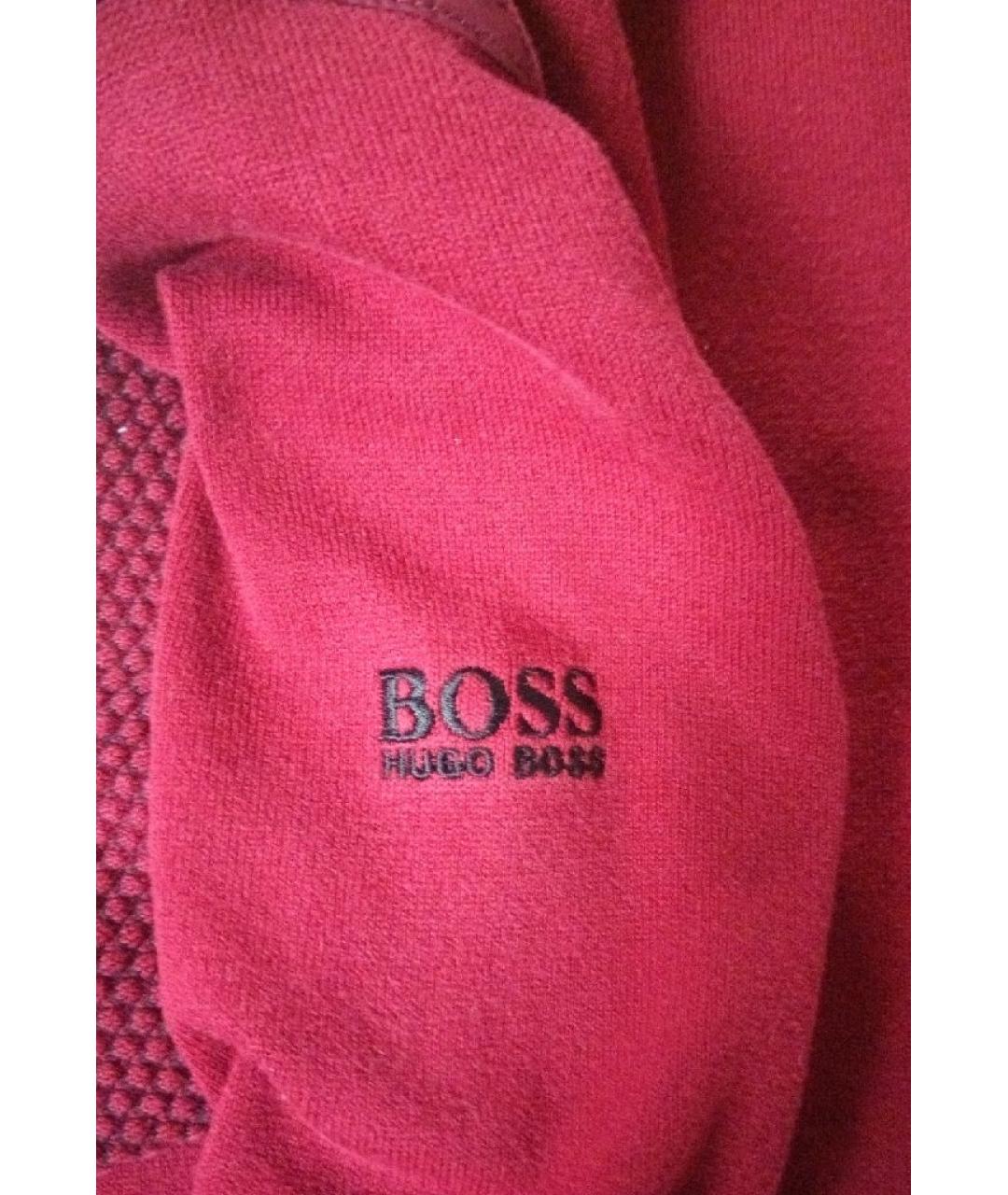 HUGO BOSS Бордовый полиэстеровый джемпер / свитер, фото 4