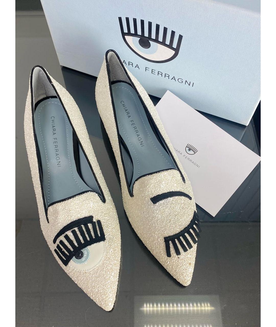 CHIARA FERRAGNI Белые туфли, фото 5