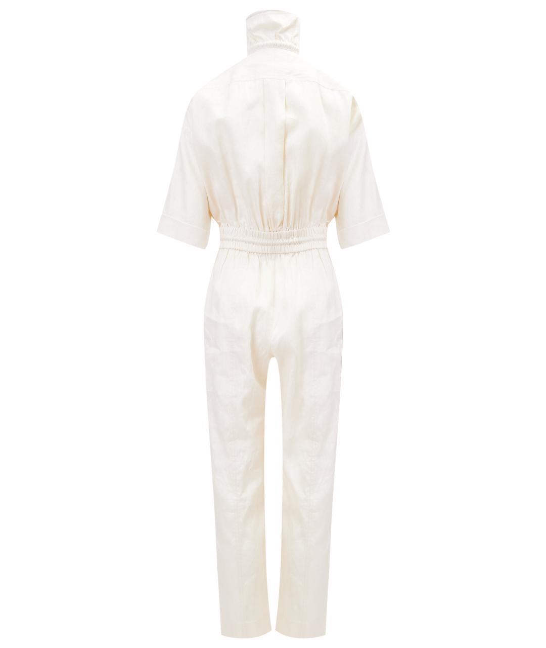 ZIMMERMANN Белый льняной комбинезон, фото 13