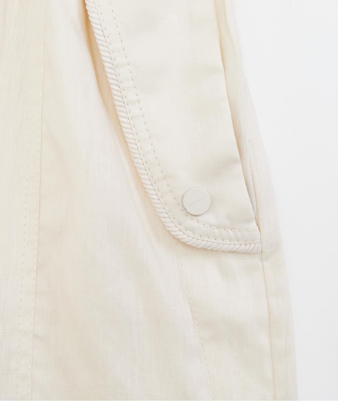 ZIMMERMANN Белый льняной комбинезон, фото 6