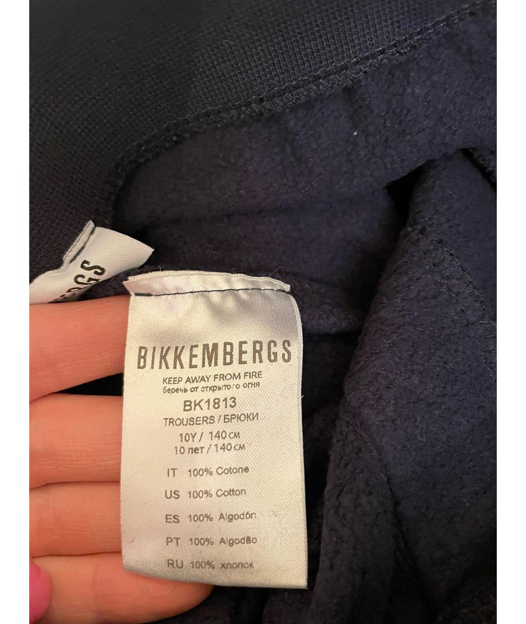 BIKKEMBERGS Черные хлопковые брюки и шорты, фото 4