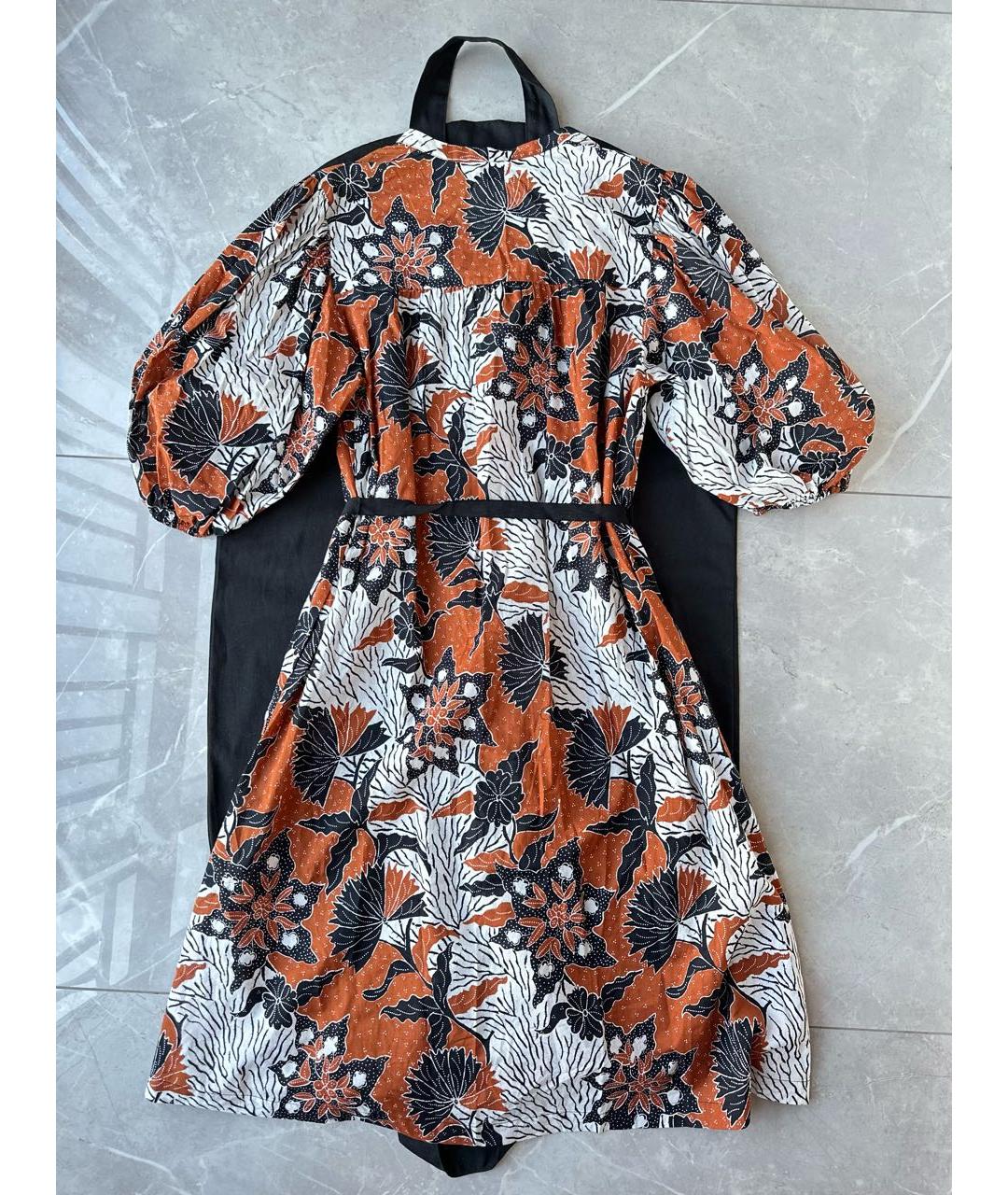 MAJE Коричневое хлопковое повседневное платье, фото 3